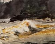 Canoes in Rapids, Saguenay River - 温斯洛·荷默